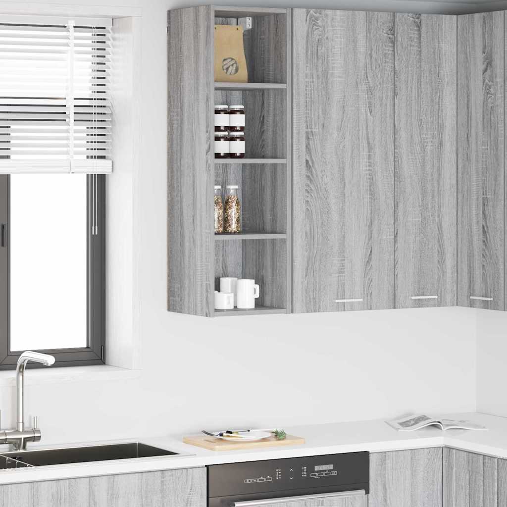Hanging cabinet with Shelf Riga Grey Sonoma 30 x 29.5 x 100 cm