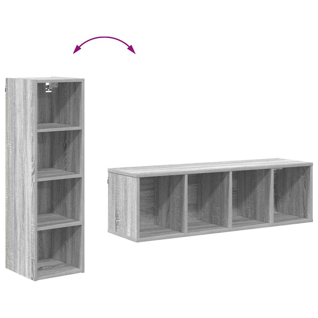 Hanging cabinet with Shelf Riga Grey Sonoma 30 x 29.5 x 100 cm