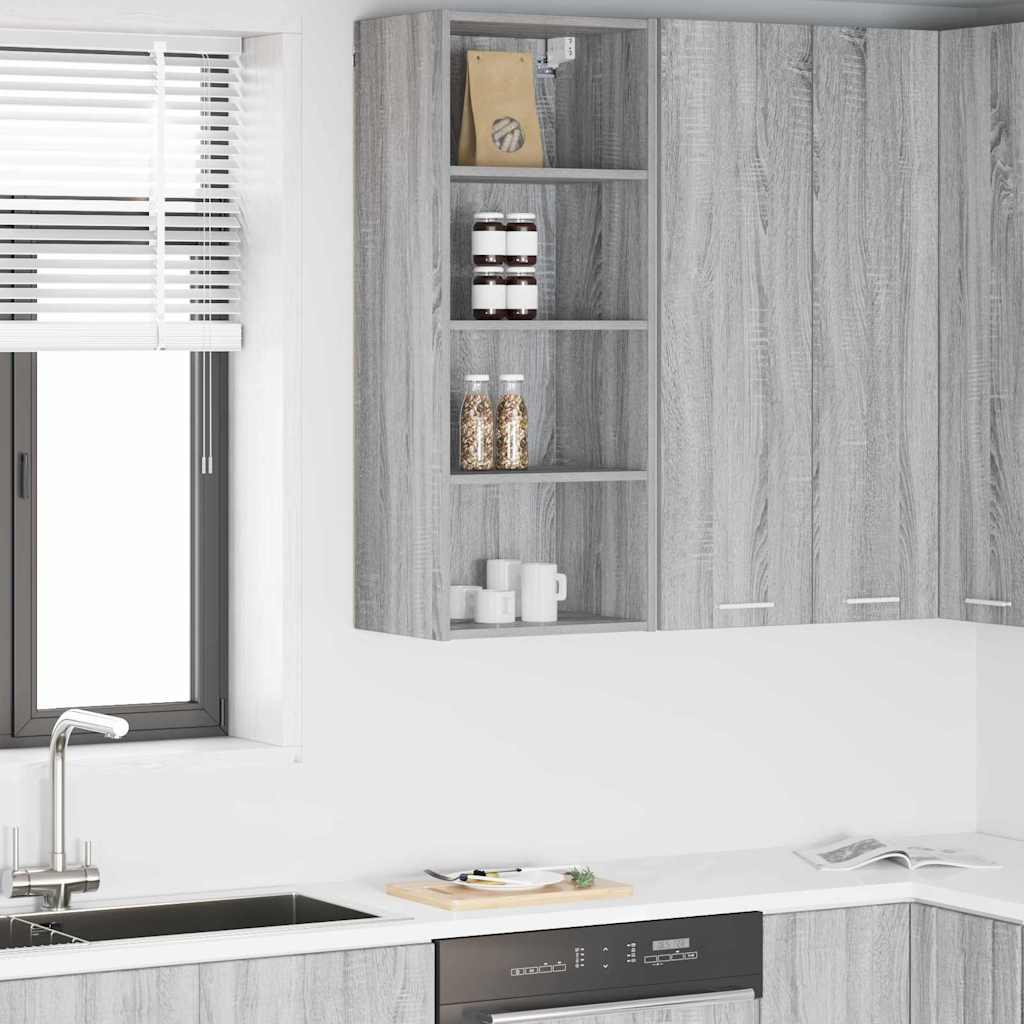 Hanging cabinet with Shelf Riga Grey Sonoma 40 x 29.5 x 100 cm