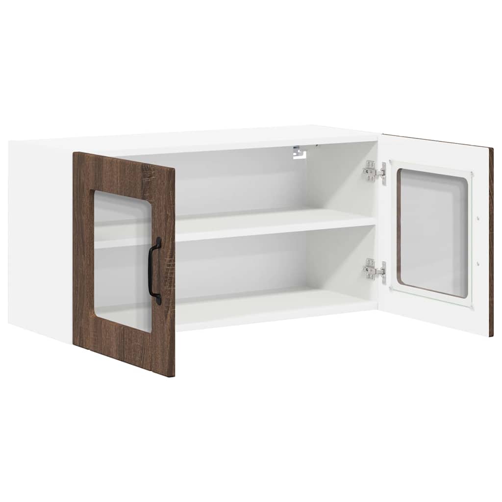 Kitchen Wall Cabinet Brown Oak 80 x 31 x 40 cm Engineered Wood