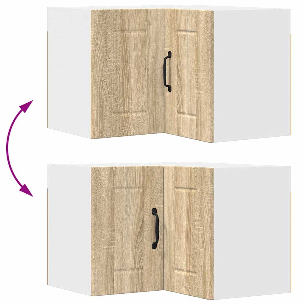 Kitchen Wall Cabinet Sonoma Oak 57 x 57 x 40 cm Engineered Wood