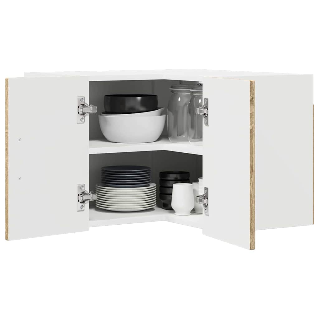Kitchen Wall Cabinet Sonoma Oak 57 x 57 x 40 cm Engineered Wood