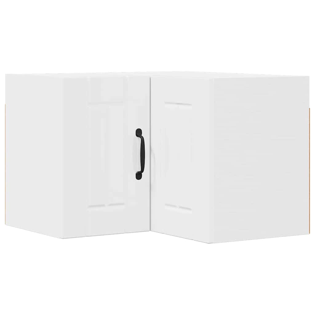 Kitchen Wall Cabinet with Door High Gloss White 57 x 57 x 40 cm