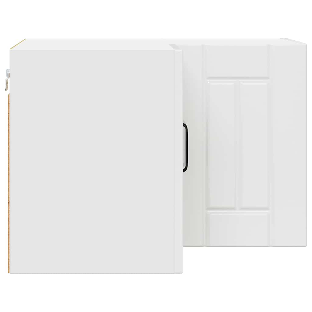 Kitchen Wall Cabinet with Door High Gloss White 57 x 57 x 40 cm