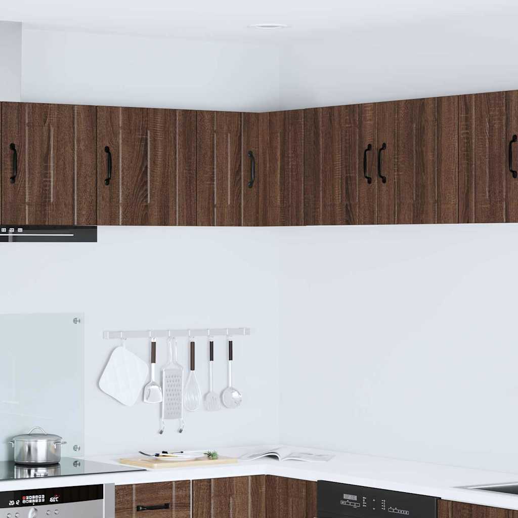 Kitchen Wall Cabinet Brown Oak 57 x 57 x 40 cm Engineered Wood