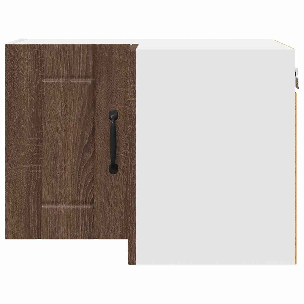 Kitchen Wall Cabinet Brown Oak 57 x 57 x 40 cm Engineered Wood