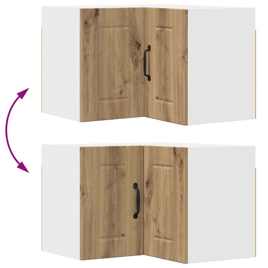 Kitchen Wall Cabinet with Shelf Artisan Oak 57 x 57 x 40 cm