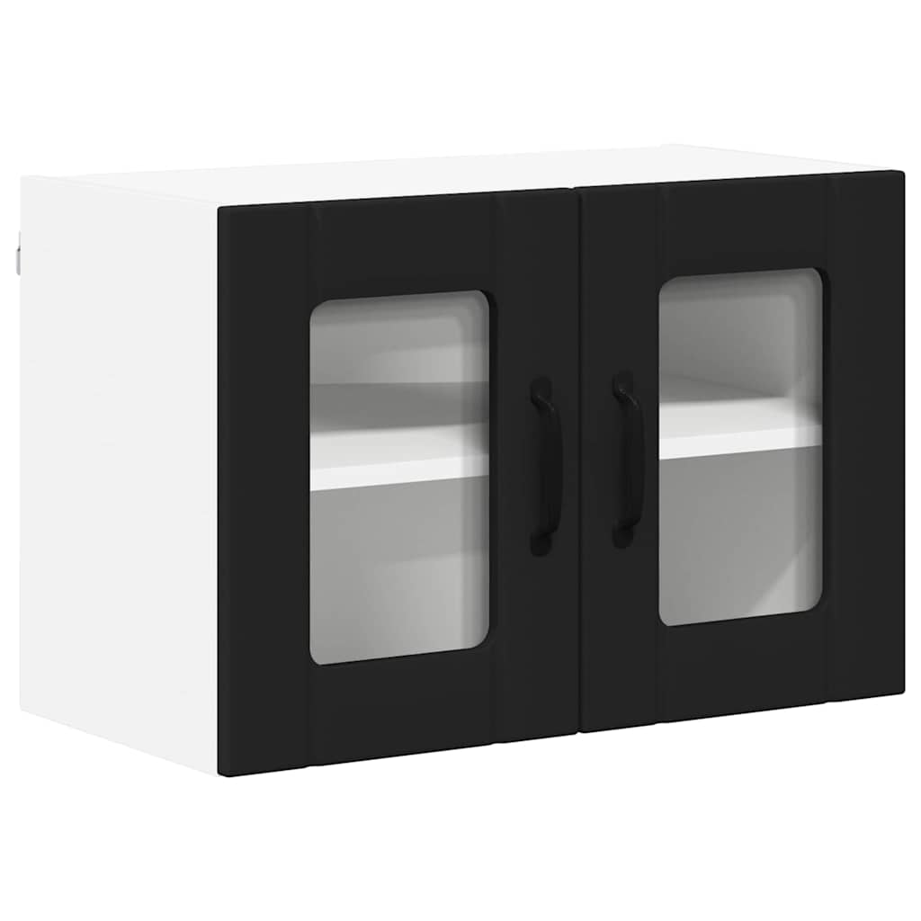 Kitchen Wall Cabinet with Shelf 2 pcs Black 60 x 31 x 40 cm