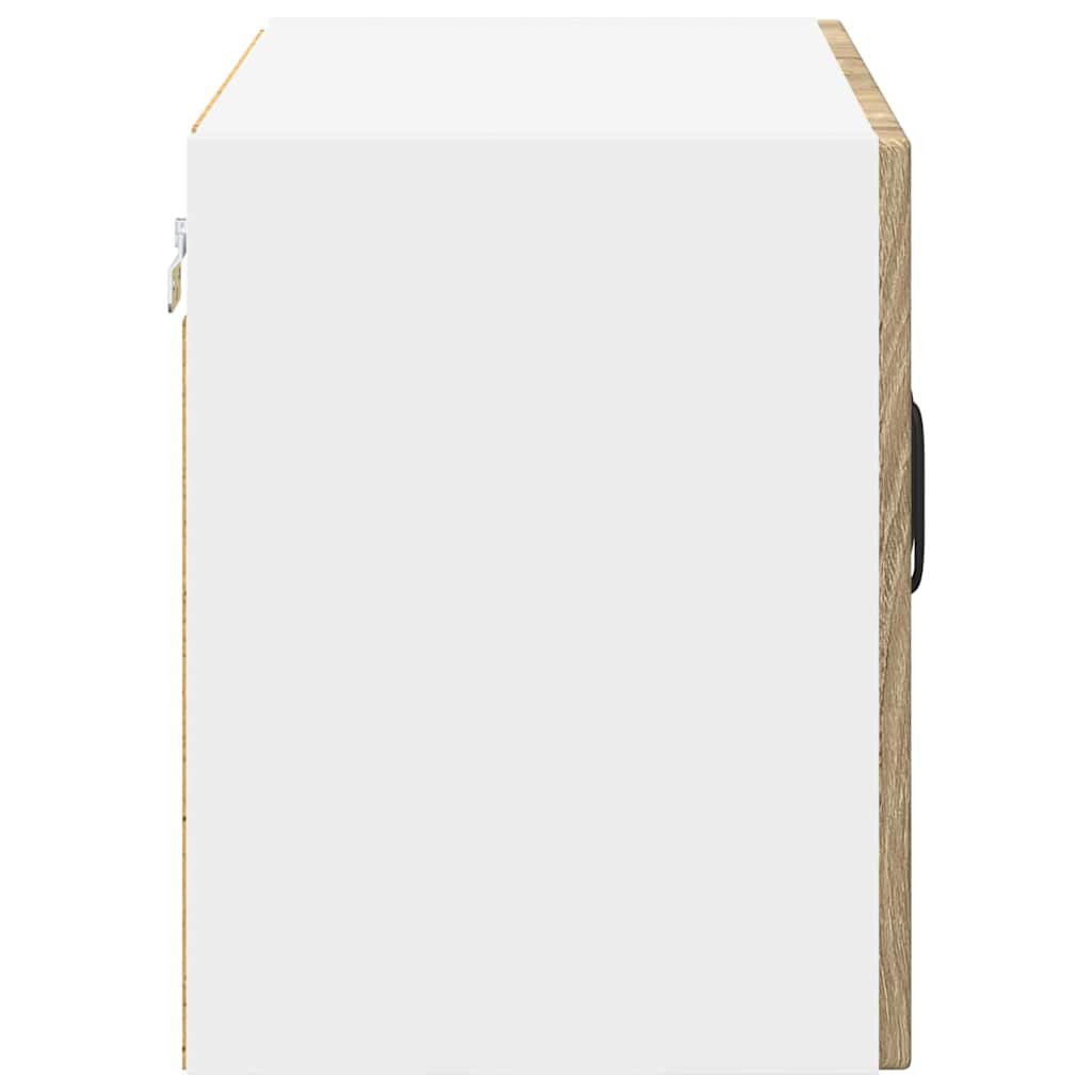 Kitchen Wall Cabinet with Door 2 pcs Sonoma Oak 60 x 31 x 40 cm