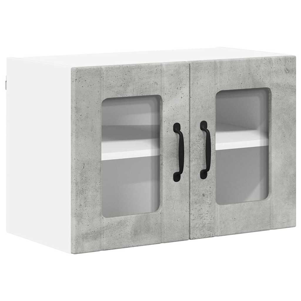 Kitchen Wall Cabinet 2 pcs Concrete Grey 60 x 31 x 40 cm