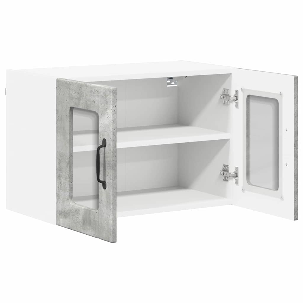 Kitchen Wall Cabinet 2 pcs Concrete Grey 60 x 31 x 40 cm