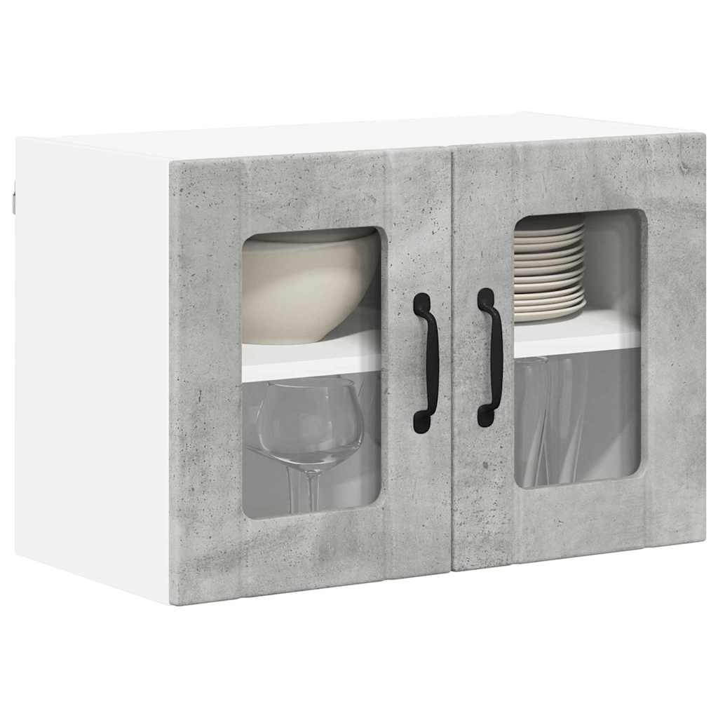 Kitchen Wall Cabinet 2 pcs Concrete Grey 60 x 31 x 40 cm