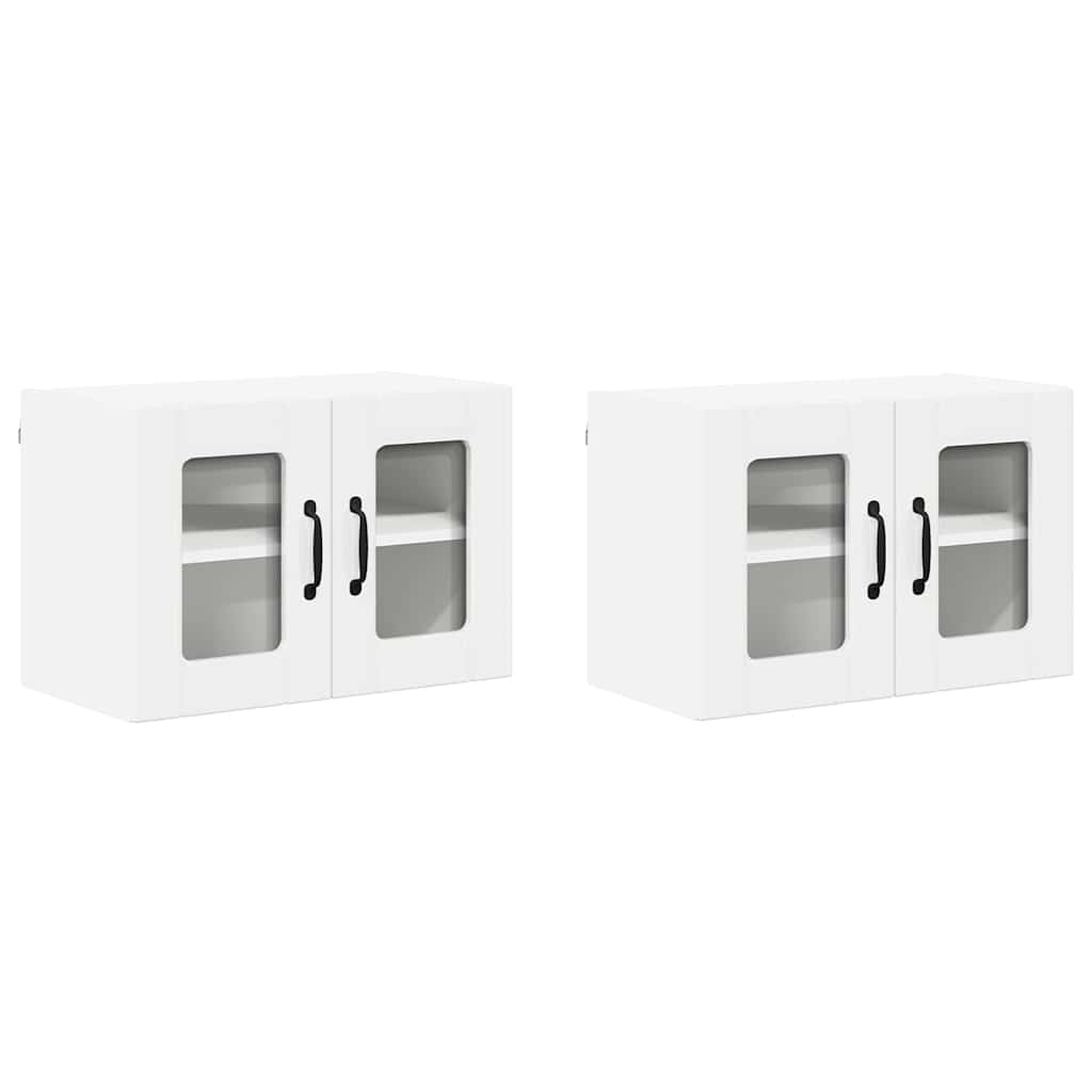 Kitchen Wall Cabinet 2 pcs High Gloss White 60 x 31 x 40 cm