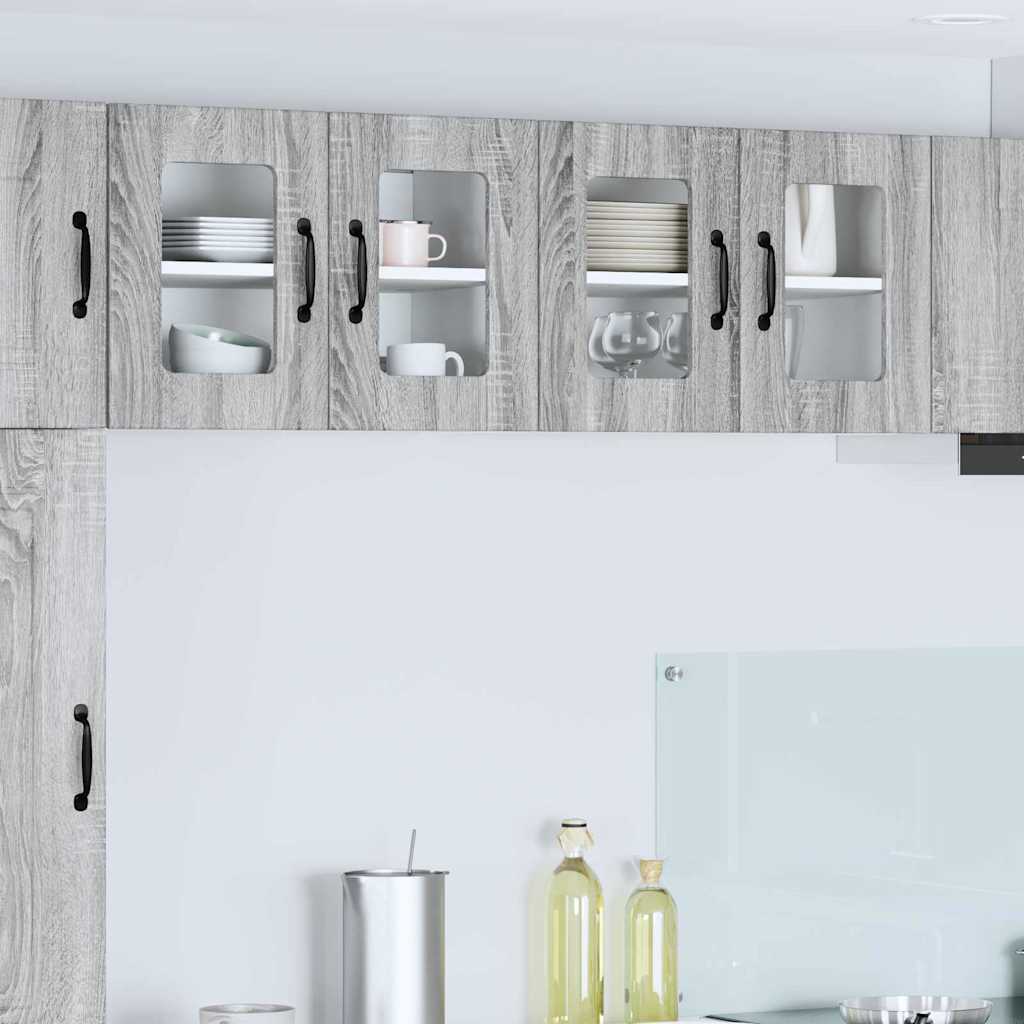 Kitchen Wall Cabinet with Shelf Grey Sonoma 60 x 31 x 40 cm