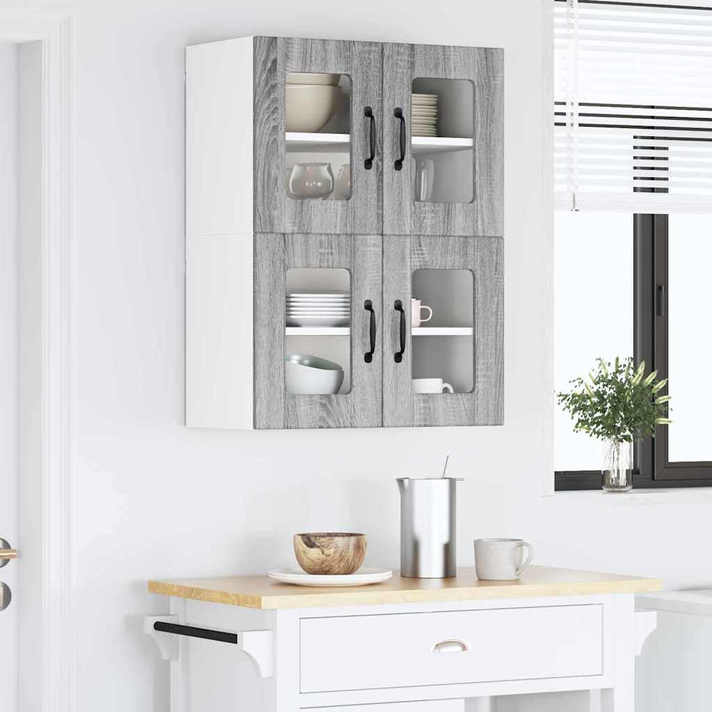 Kitchen Wall Cabinet with Shelf Grey Sonoma 60 x 31 x 40 cm