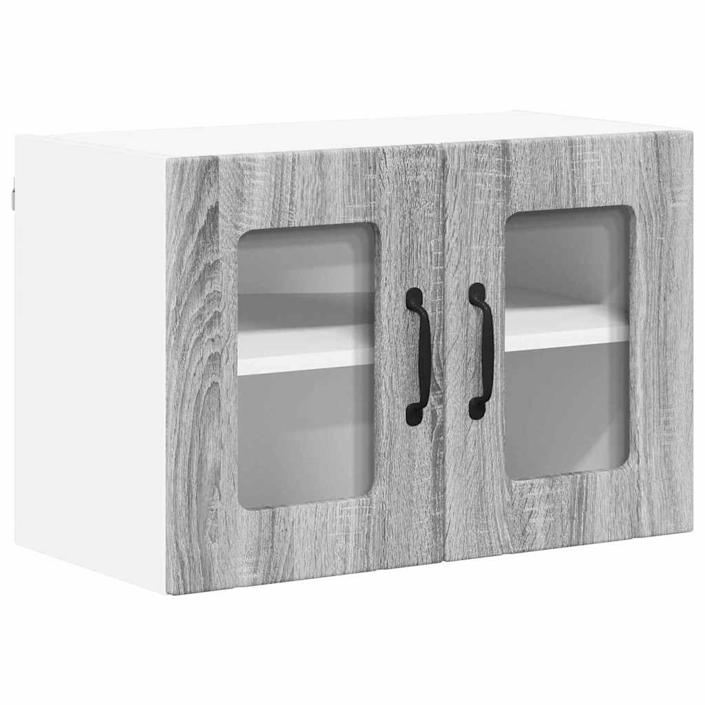 Kitchen Wall Cabinet with Shelf Grey Sonoma 60 x 31 x 40 cm