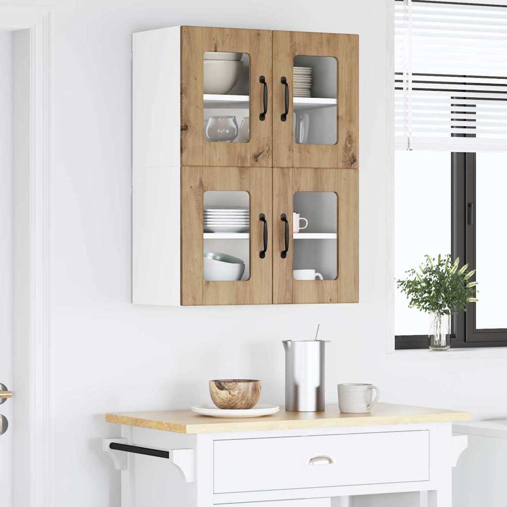Kitchen Wall Cabinet with Shelf Artisan Oak 60 x 31 x 40 cm