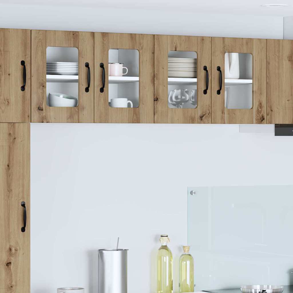 Kitchen Wall Cabinet 2 pcs Artisan Oak 60 x 31 x 40 cm