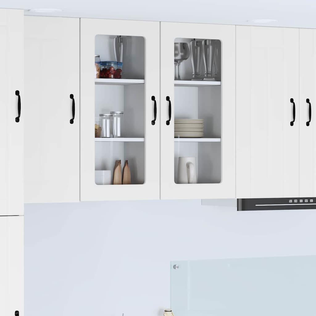 Kitchen Wall Cabinet White 40 x 31 x 80 cm Engineered Wood
