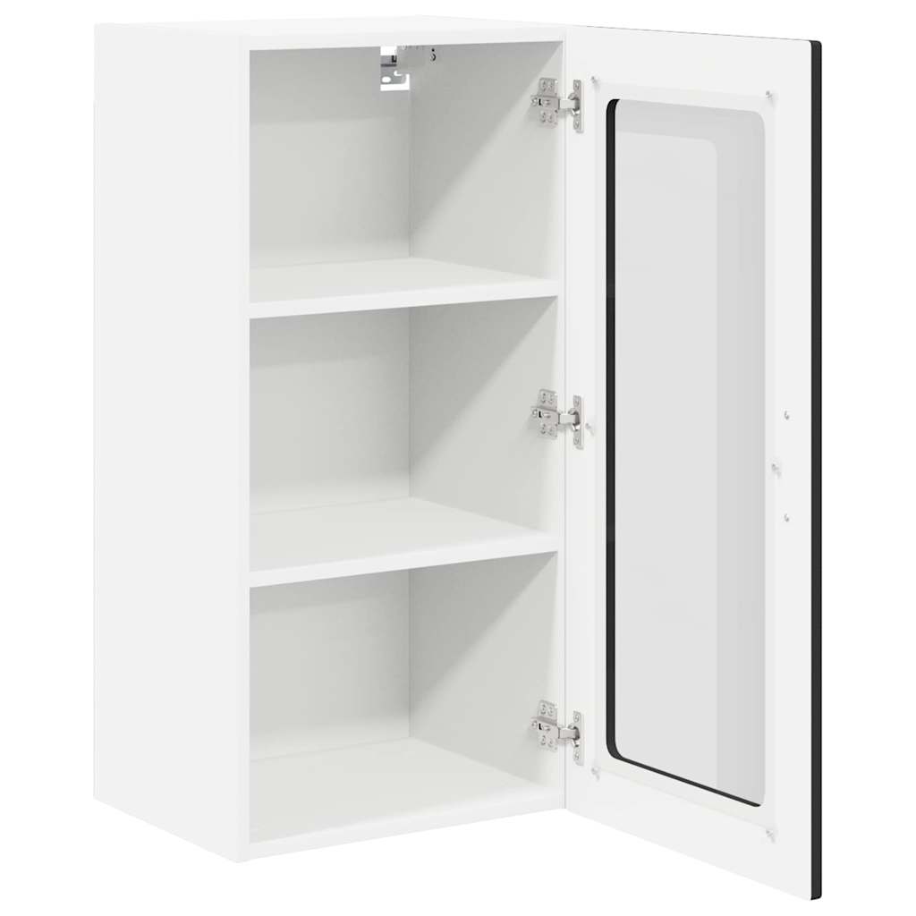 Kitchen Wall Cabinet Black 40 x 31 x 80 cm Engineered Wood