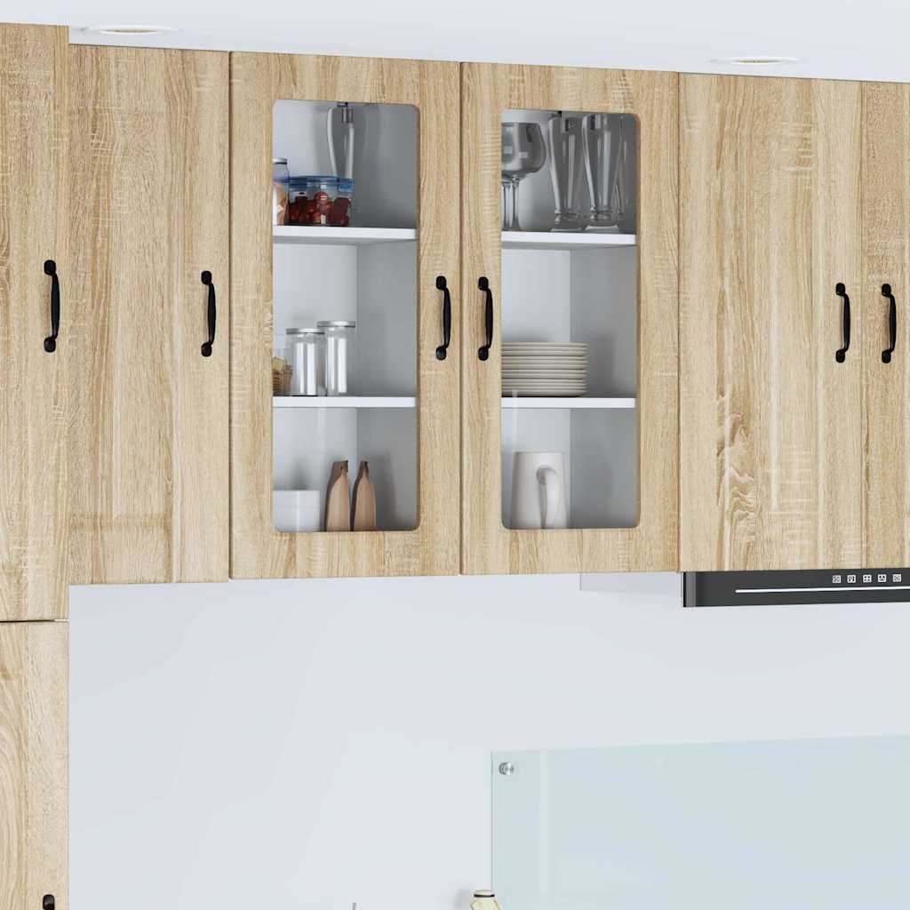Kitchen Wall Cabinet Sonoma Oak 40 x 31 x 80 cm Engineered Wood