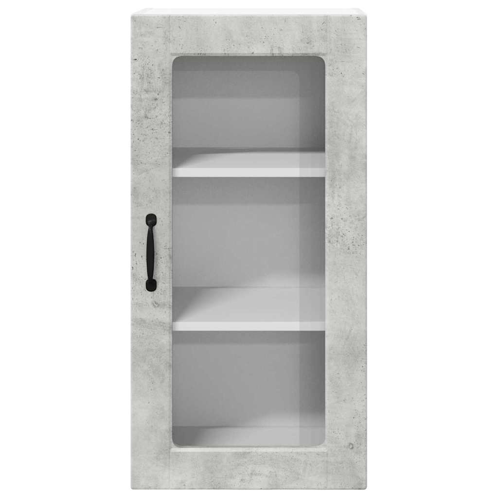 Kitchen Wall Cabinet with Shelf Concrete Grey 40 x 31 x 80 cm