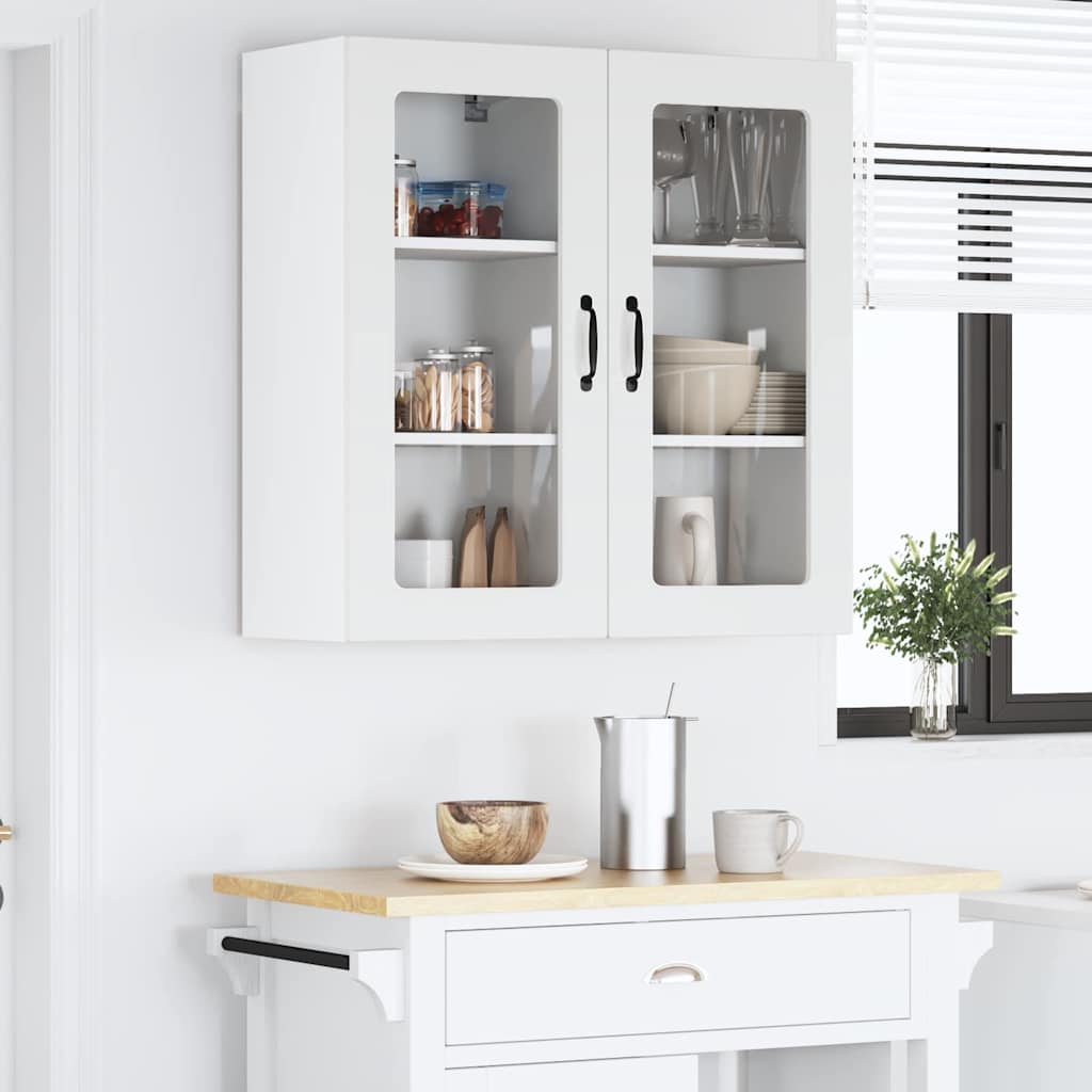 Kitchen Wall Cabinet 2 pcs High Gloss White 40 x 31 x 80 cm