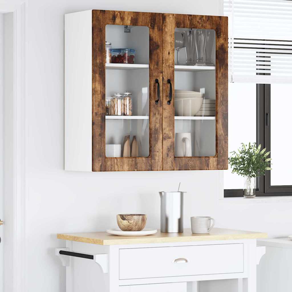 Kitchen Wall Cabinet Smoked Oak 40 x 31 x 80 cm Engineered Wood