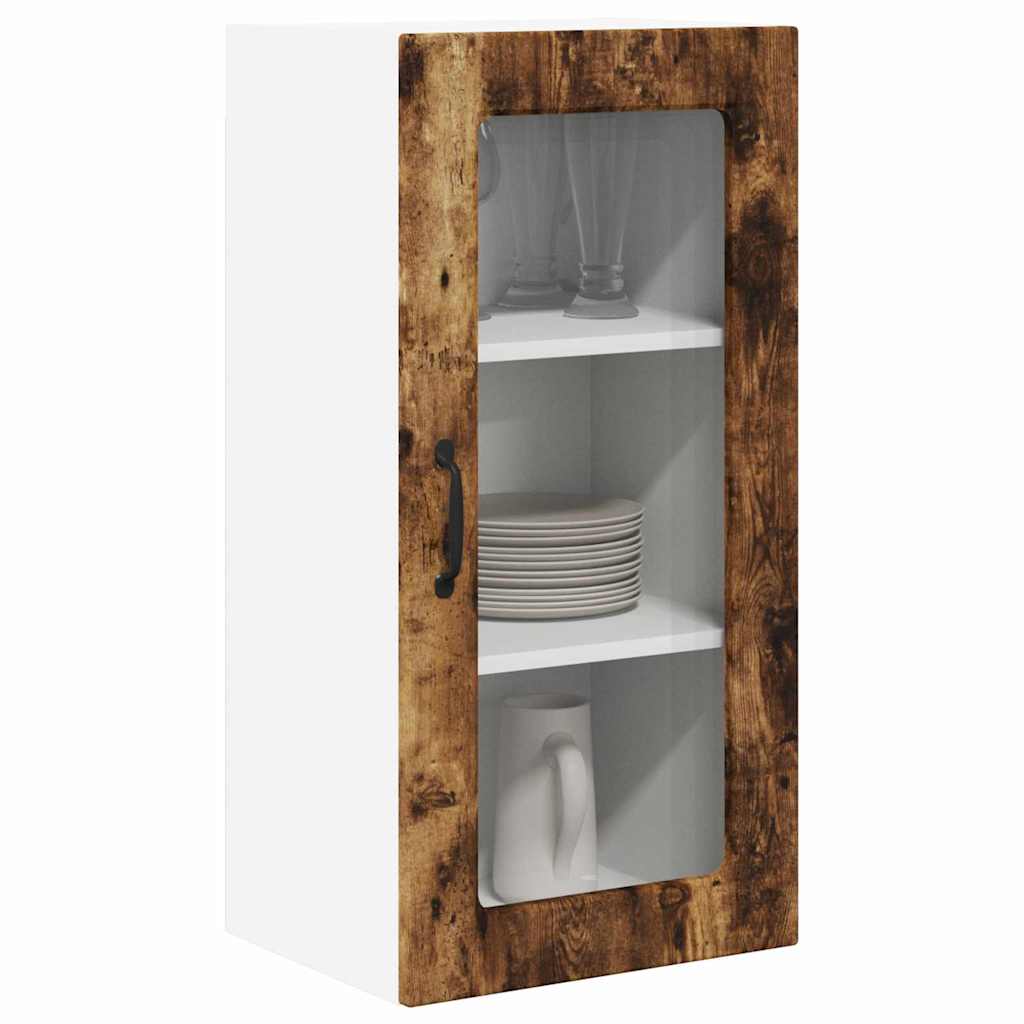 Kitchen Wall Cabinet Smoked Oak 40 x 31 x 80 cm Engineered Wood