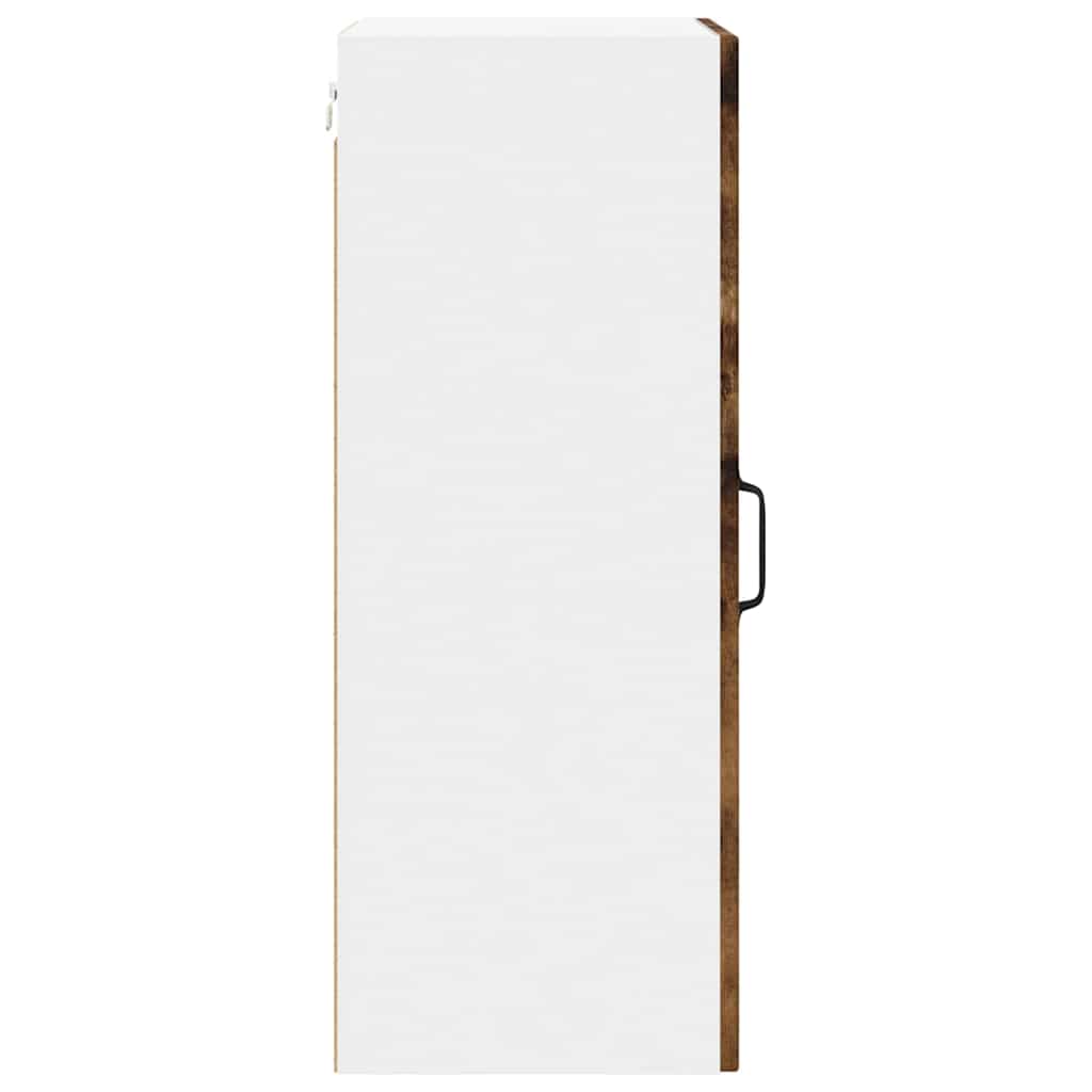 Kitchen Wall Cabinet with Door 2 pcs Smoked Oak 40 x 31 x 80 cm