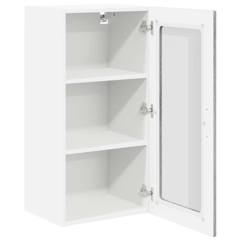 Kitchen Wall Cabinet 2 pcs Grey Sonoma 40 x 31 x 80 cm