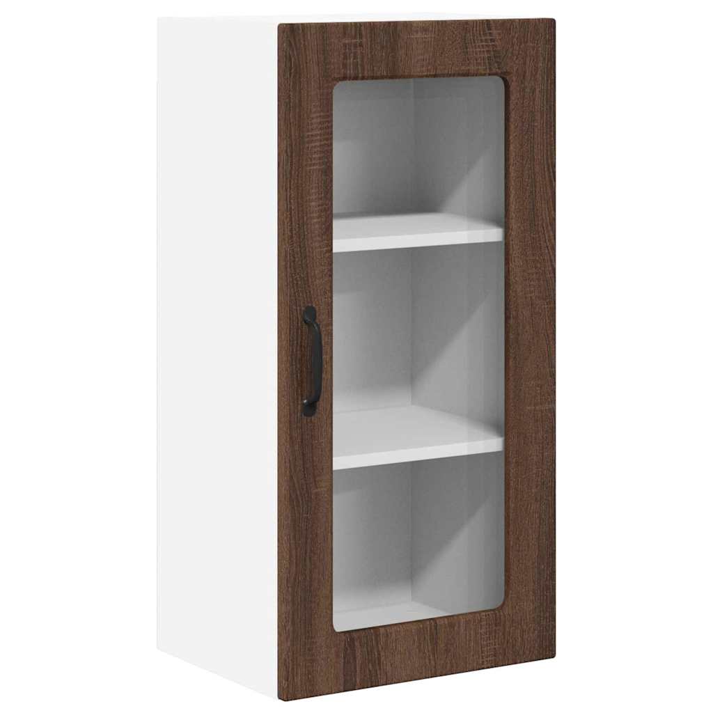 Kitchen Wall Cabinet Brown Oak 40 x 31 x 80 cm Engineered Wood