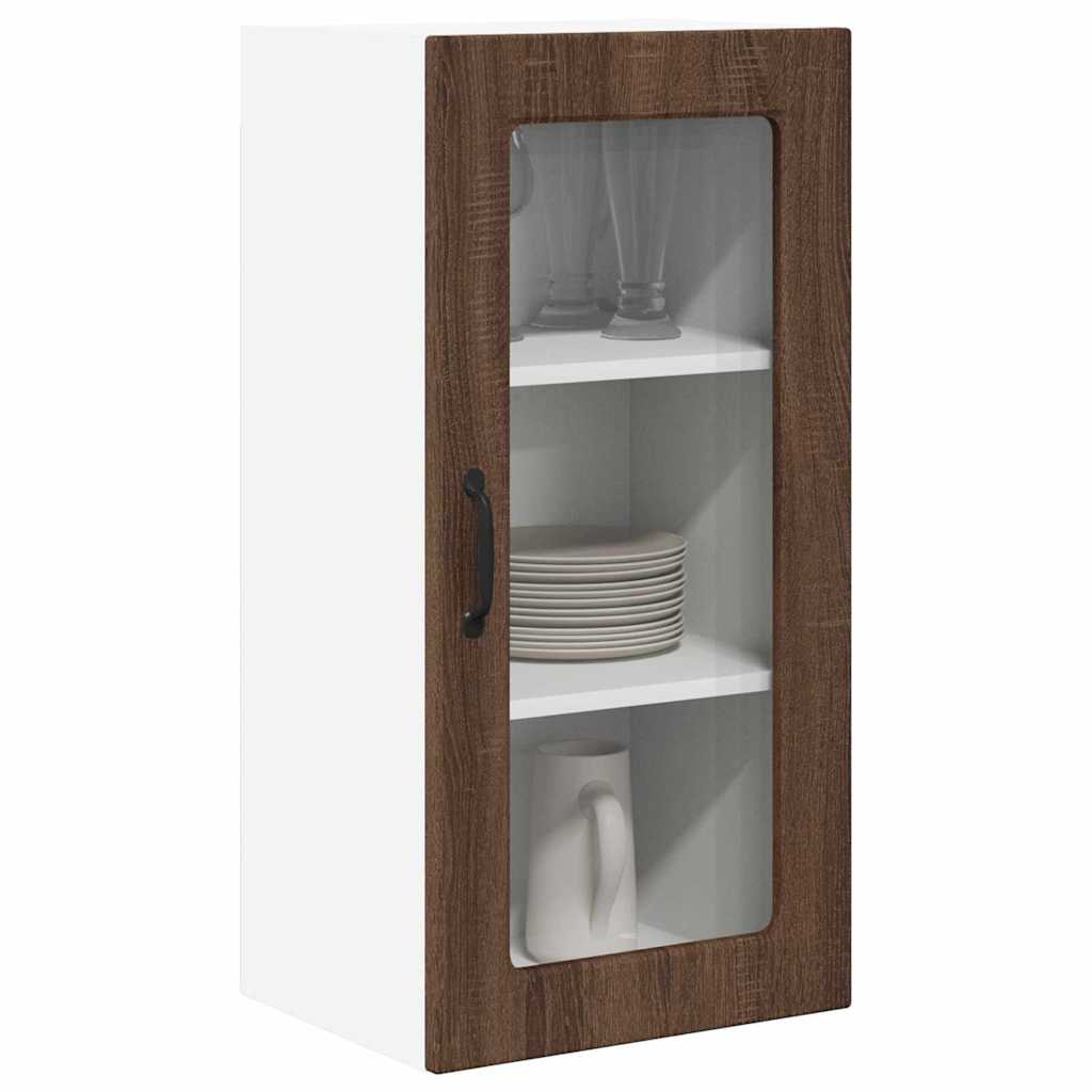 Kitchen Wall Cabinet Brown Oak 40 x 31 x 80 cm Engineered Wood