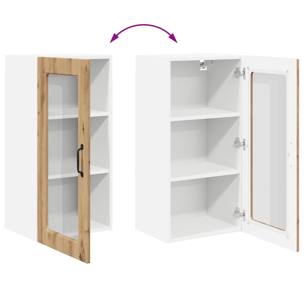 Kitchen Wall Cabinet with Shelf Artisan Oak 40 x 31 x 80 cm