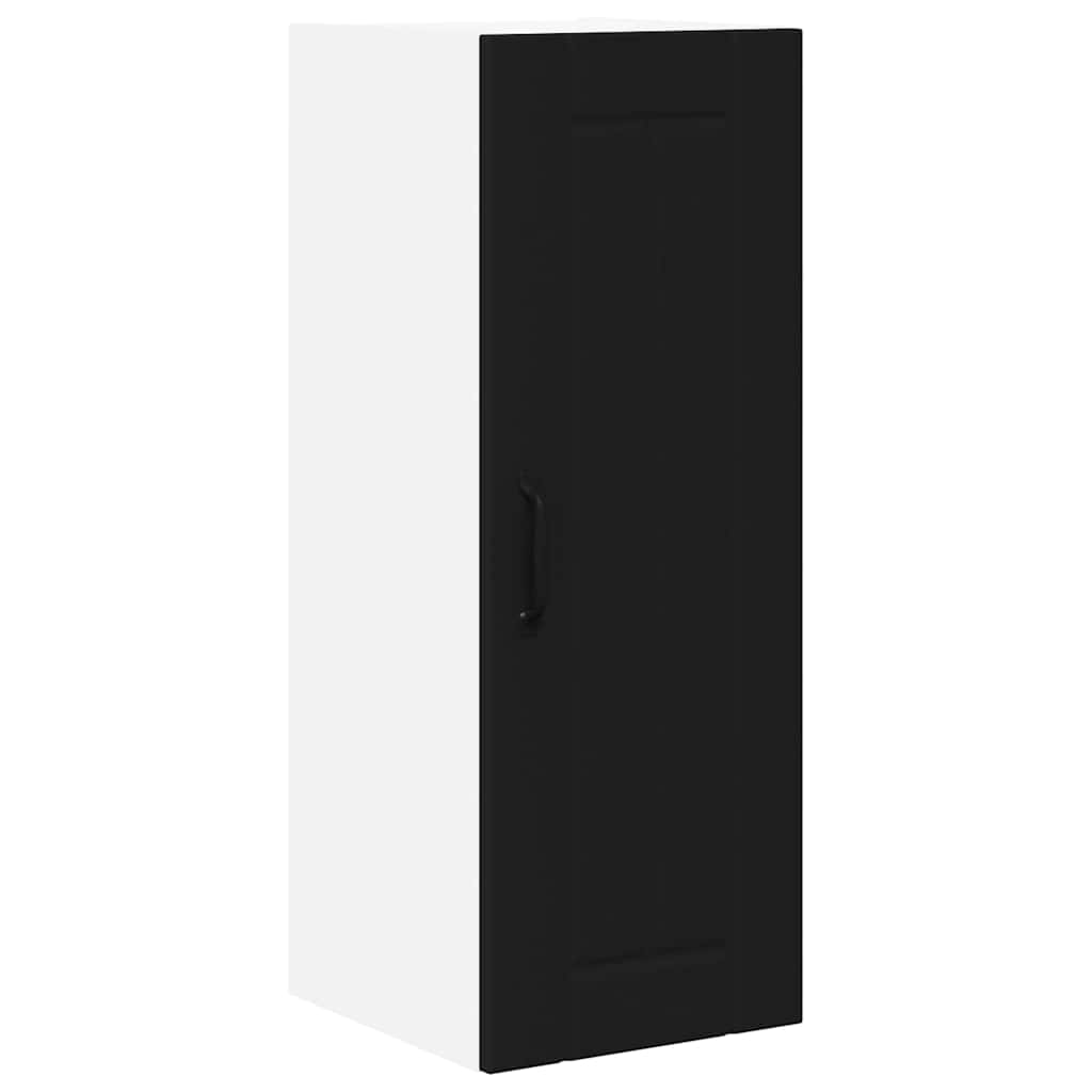 Kitchen Wall Cabinet Black 30 x 31 x 80 cm Engineered Wood