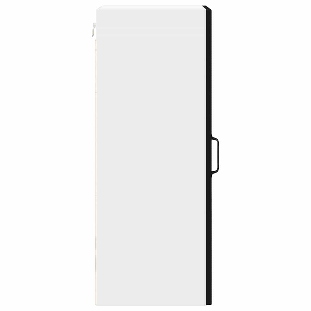 Kitchen Wall Cabinet Black 30 x 31 x 80 cm Engineered Wood