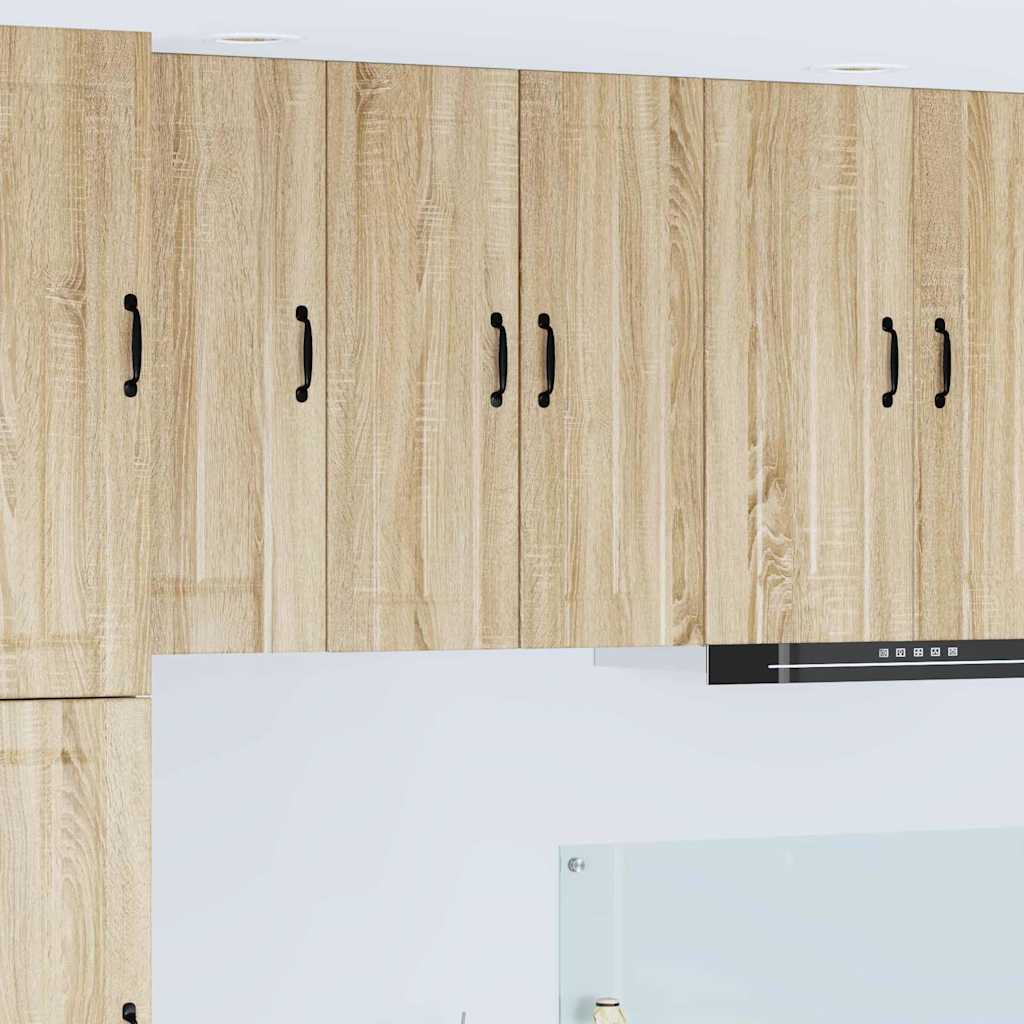 Kitchen Wall Cabinet Sonoma Oak 30 x 31 x 80 cm Engineered Wood