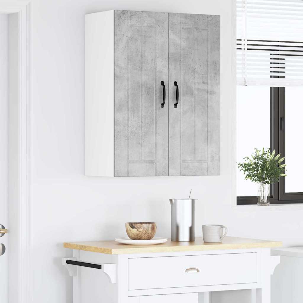 Kitchen Wall Cabinet 2 pcs Concrete Grey 30 x 31 x 80 cm