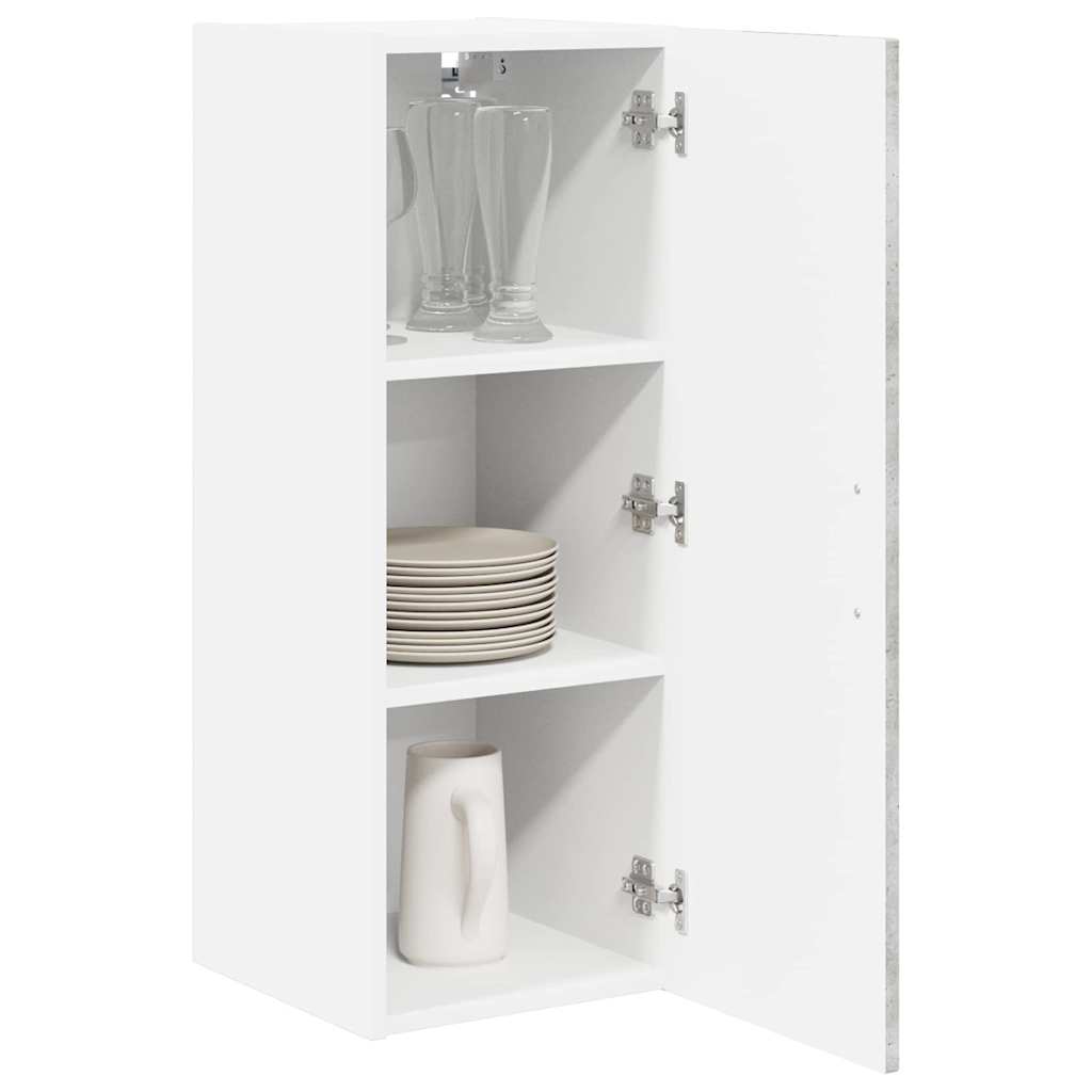 Kitchen Wall Cabinet 2 pcs Concrete Grey 30 x 31 x 80 cm