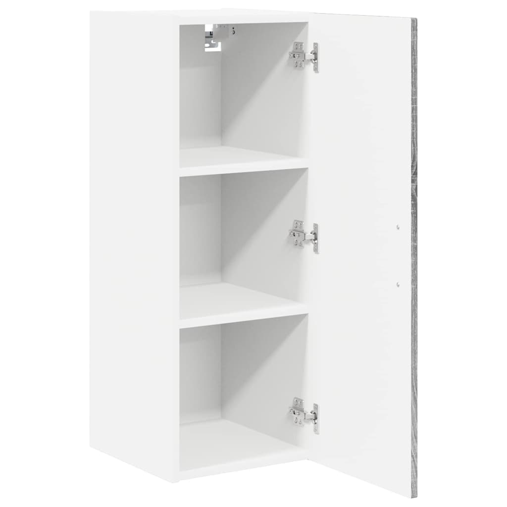 Kitchen Wall Cabinet with Shelf Grey Sonoma 30 x 31 x 80 cm