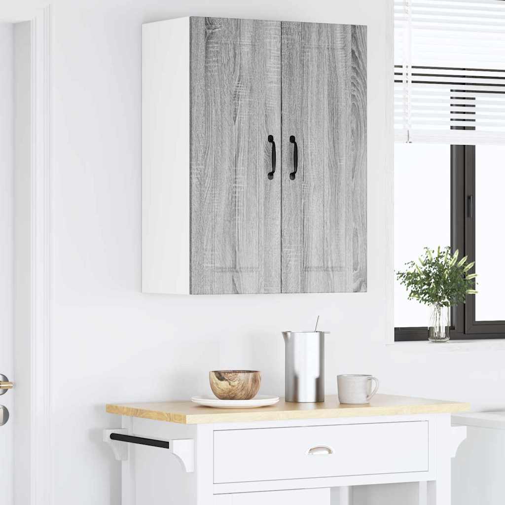 Kitchen Wall Cabinet 2 pcs Grey Sonoma 30 x 31 x 80 cm