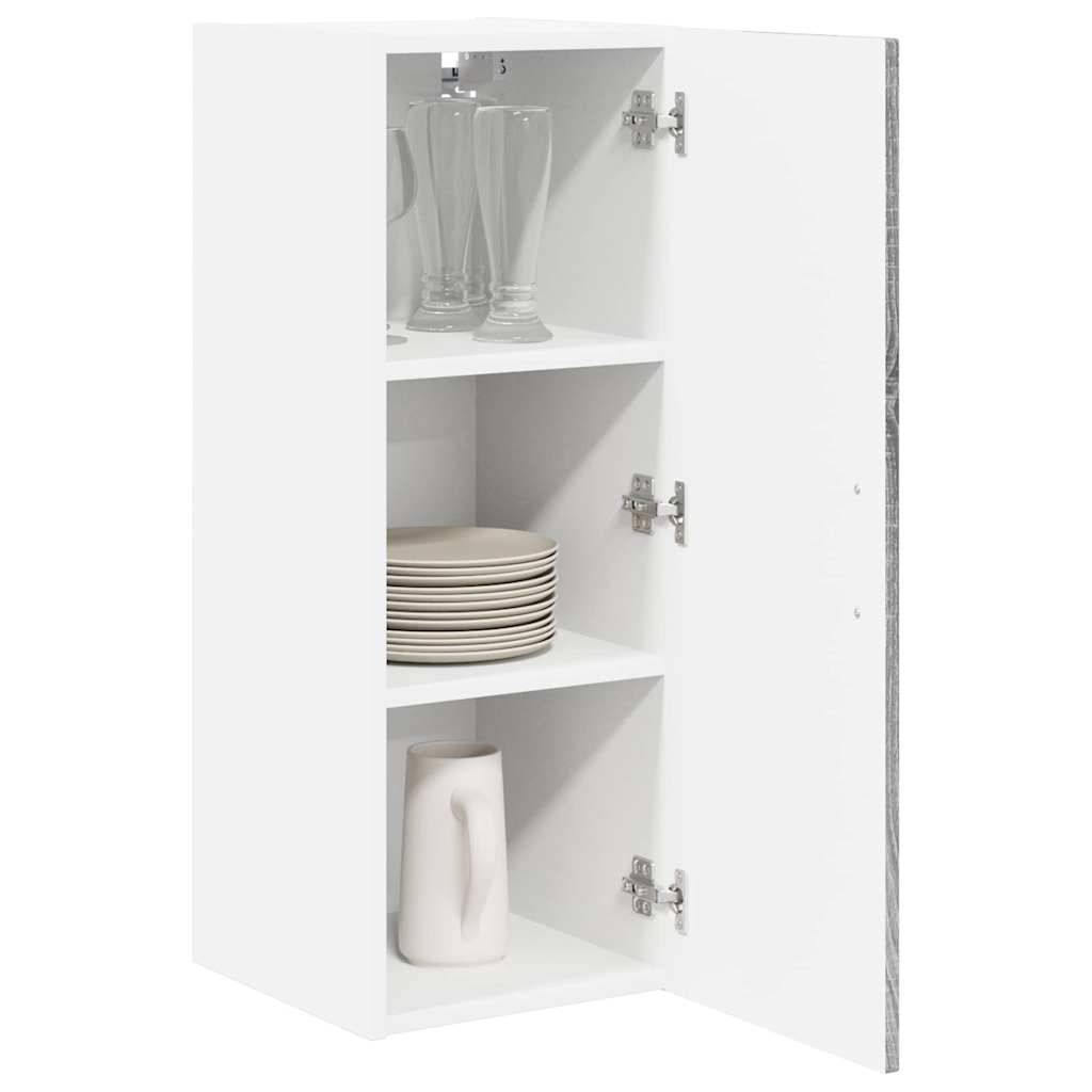 Kitchen Wall Cabinet 2 pcs Grey Sonoma 30 x 31 x 80 cm