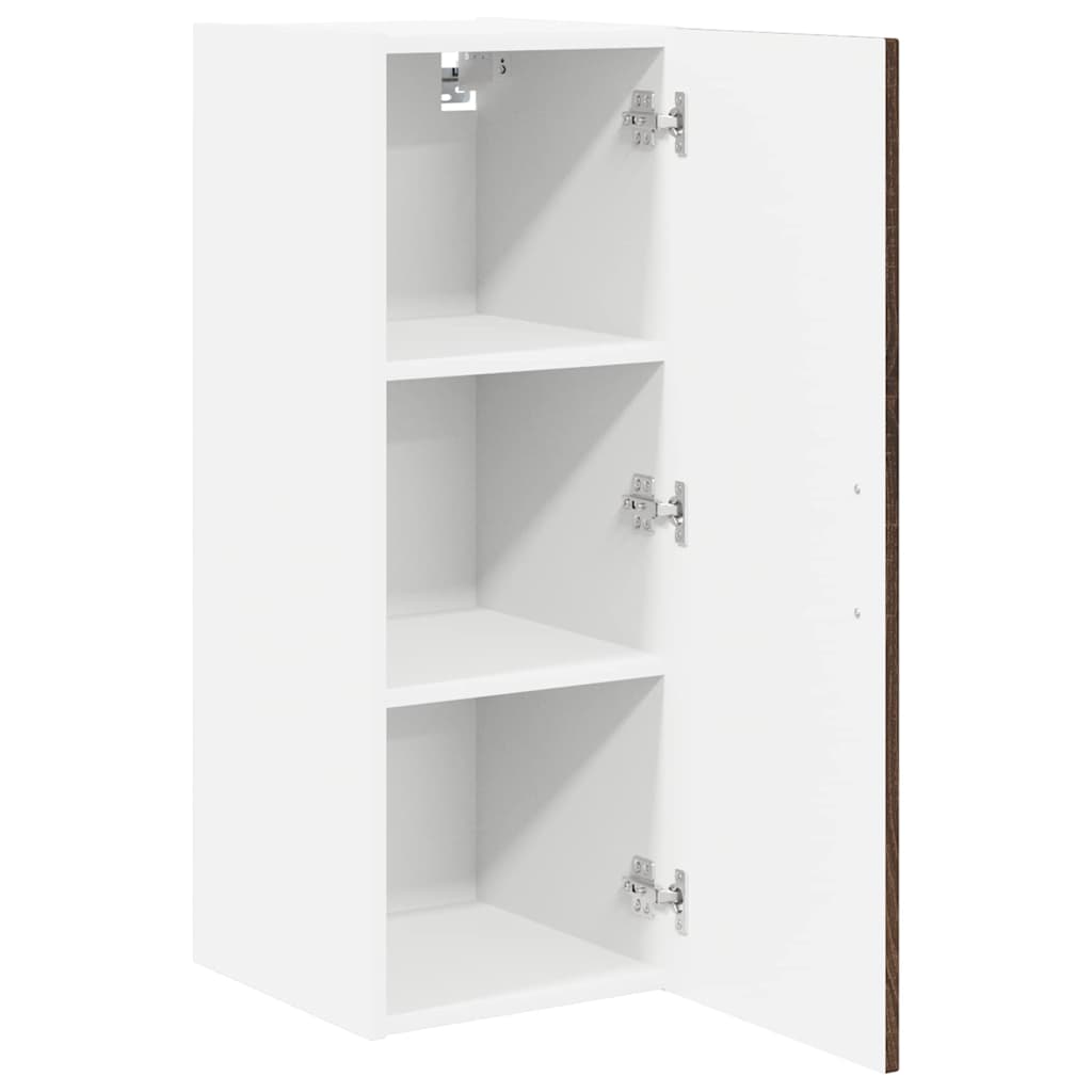 Kitchen Wall Cabinet Brown Oak 30 x 31 x 80 cm Engineered Wood