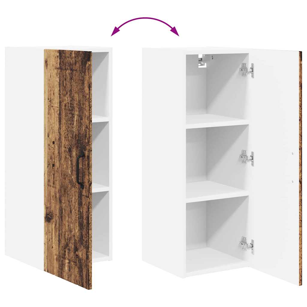 Kitchen Wall Cabinet Old Wood 30 x 31 x 80 cm Engineered Wood