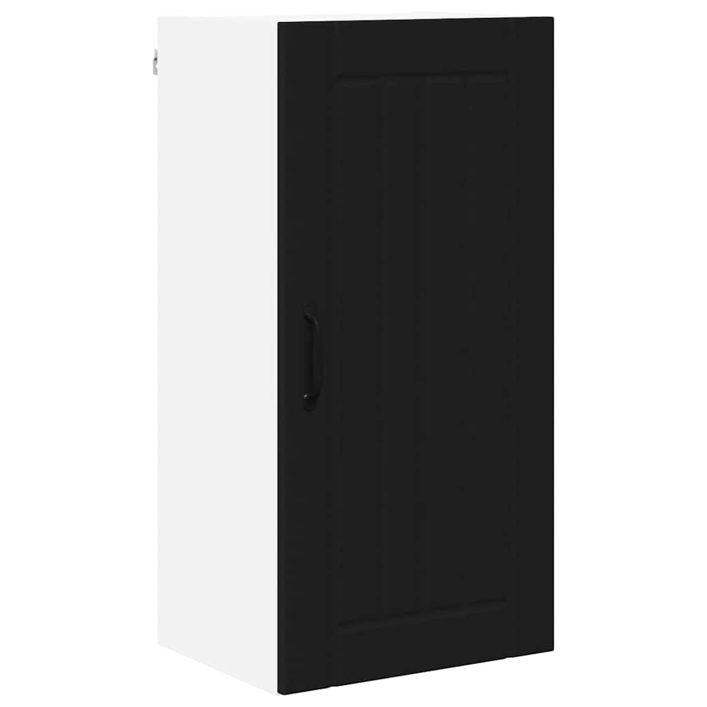 Kitchen Wall Cabinet Black 40 x 31 x 80 cm Engineered Wood