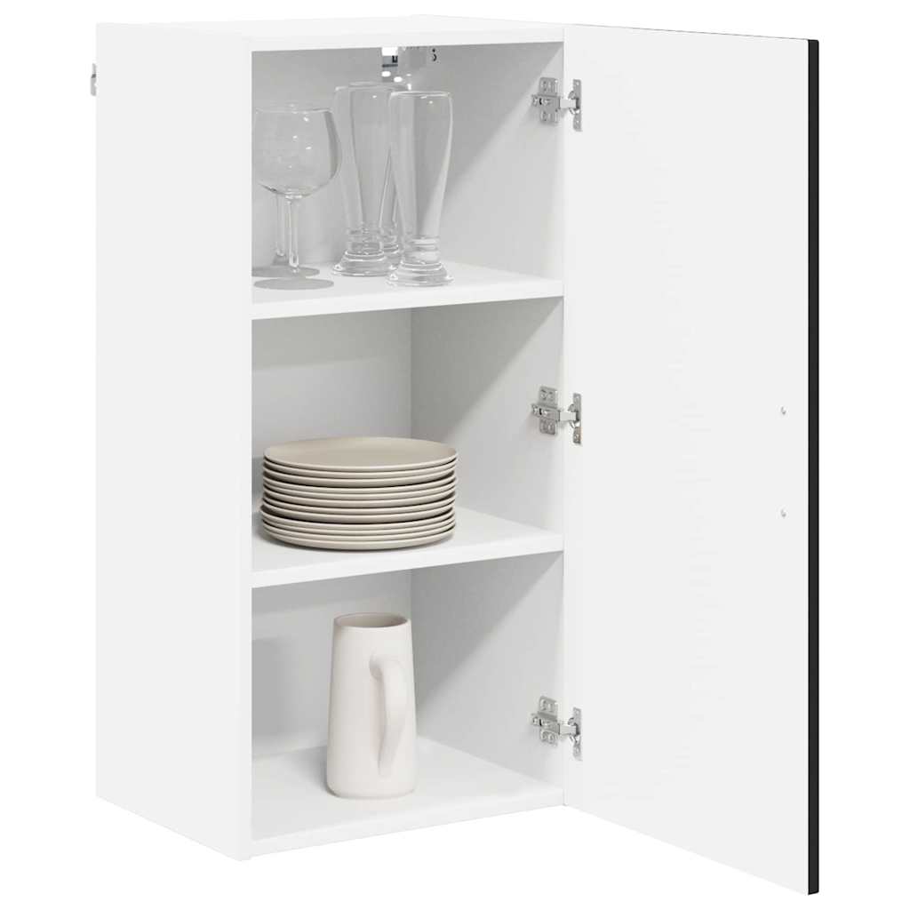 Kitchen Wall Cabinet Black 40 x 31 x 80 cm Engineered Wood