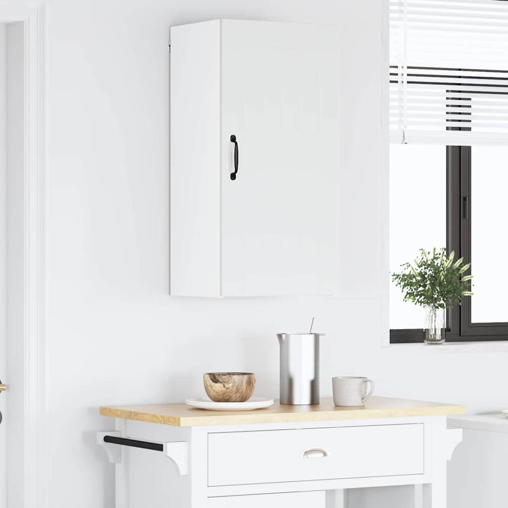 Kitchen Wall Cabinet with Door High Gloss White 40 x 31 x 80 cm