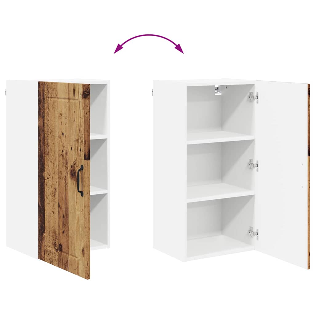 Kitchen Wall Cabinet Old Wood 40 x 31 x 80 cm Engineered Wood