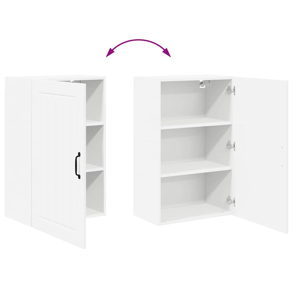 Kitchen Wall Cabinet White 50 x 31 x 80 cm Engineered Wood