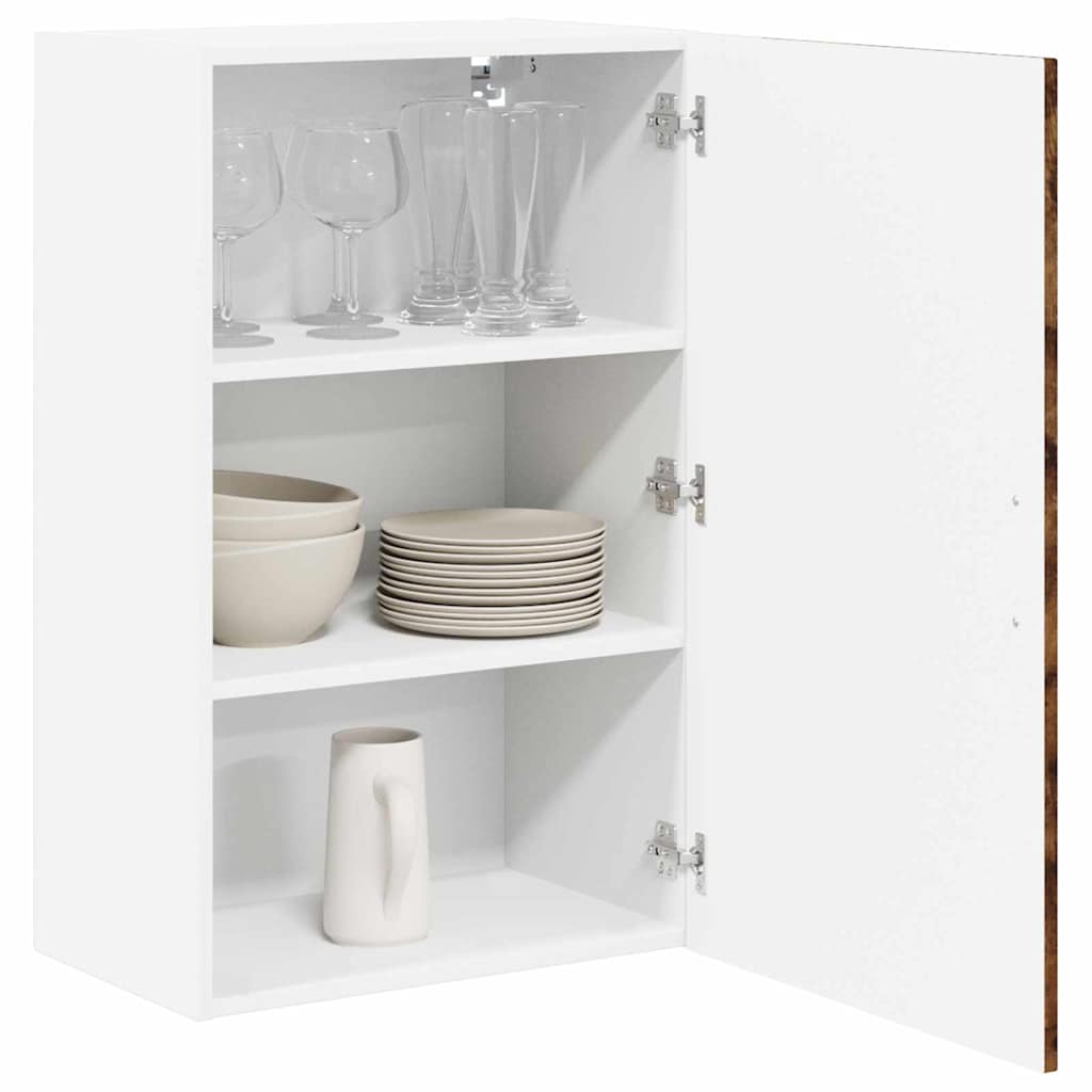 Kitchen Wall Cabinet Smoked Oak 50 x 31 x 80 cm Engineered Wood